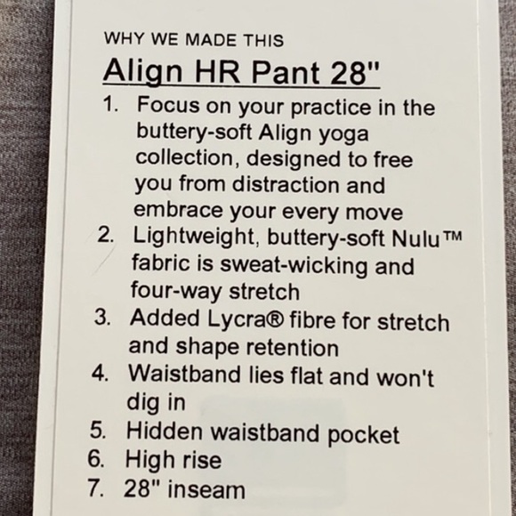 Lululemon Align HR Pant - Picture 6 of 11